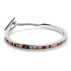 Tunal Round Cuff | Brown Pattern | Sterling Silver