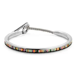 Tunal Round Cuff | Mint Green Pattern | Sterling Silver