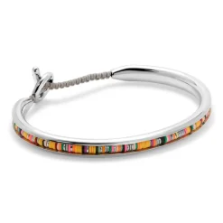 Tunal Round Cuff | Yellow Pattern | Sterling Silver