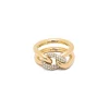 Unity Ring | 3mm I Pave I Yellow Gold